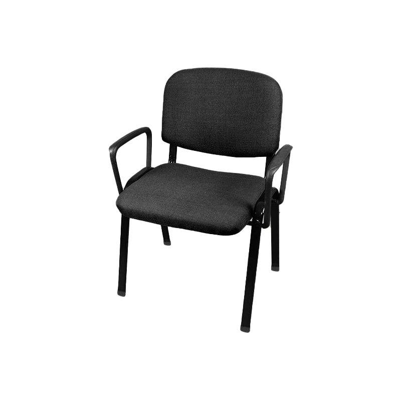 Low-Back Conference Chair Contemporary Upholstered Fixed Arms Chair
