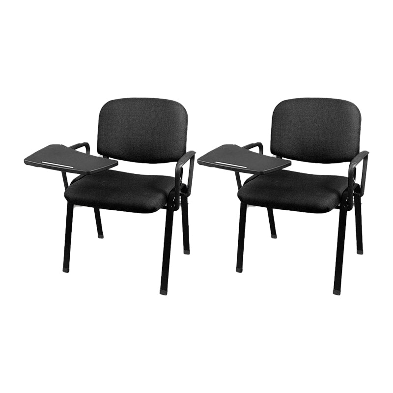 Low-Back Conference Chair Contemporary Upholstered Fixed Arms Chair