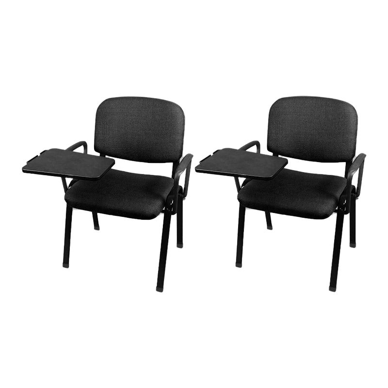 Low-Back Conference Chair Contemporary Upholstered Fixed Arms Chair