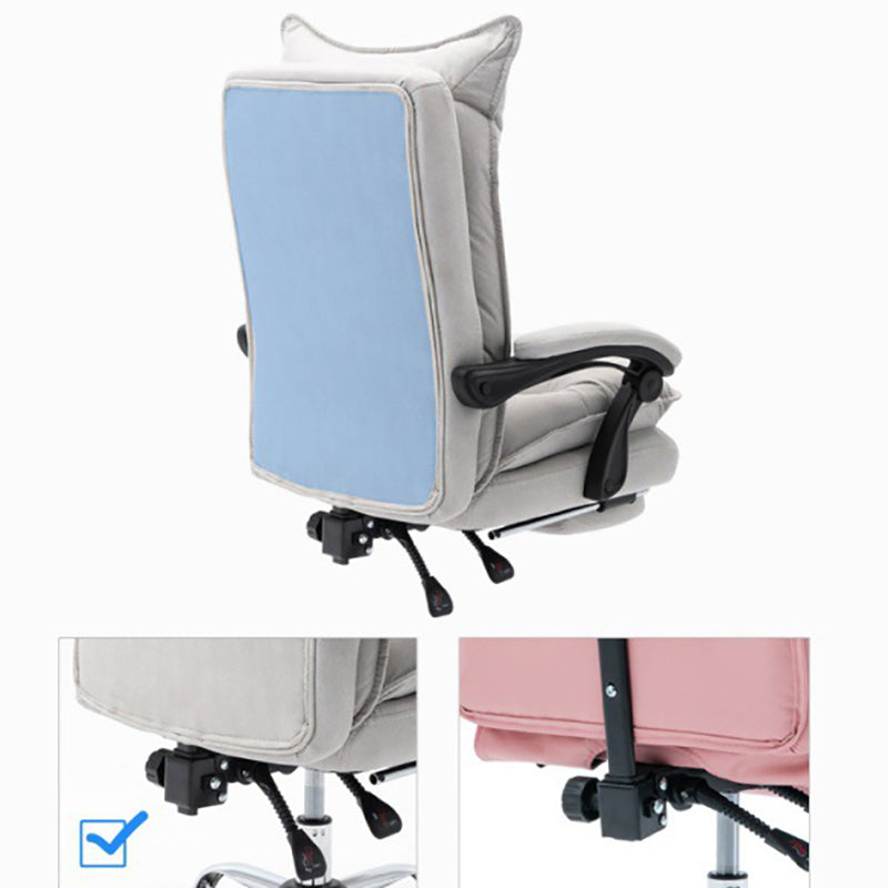 Contemporary Office Chair with Arms Adjustable Task Chair with Wheels