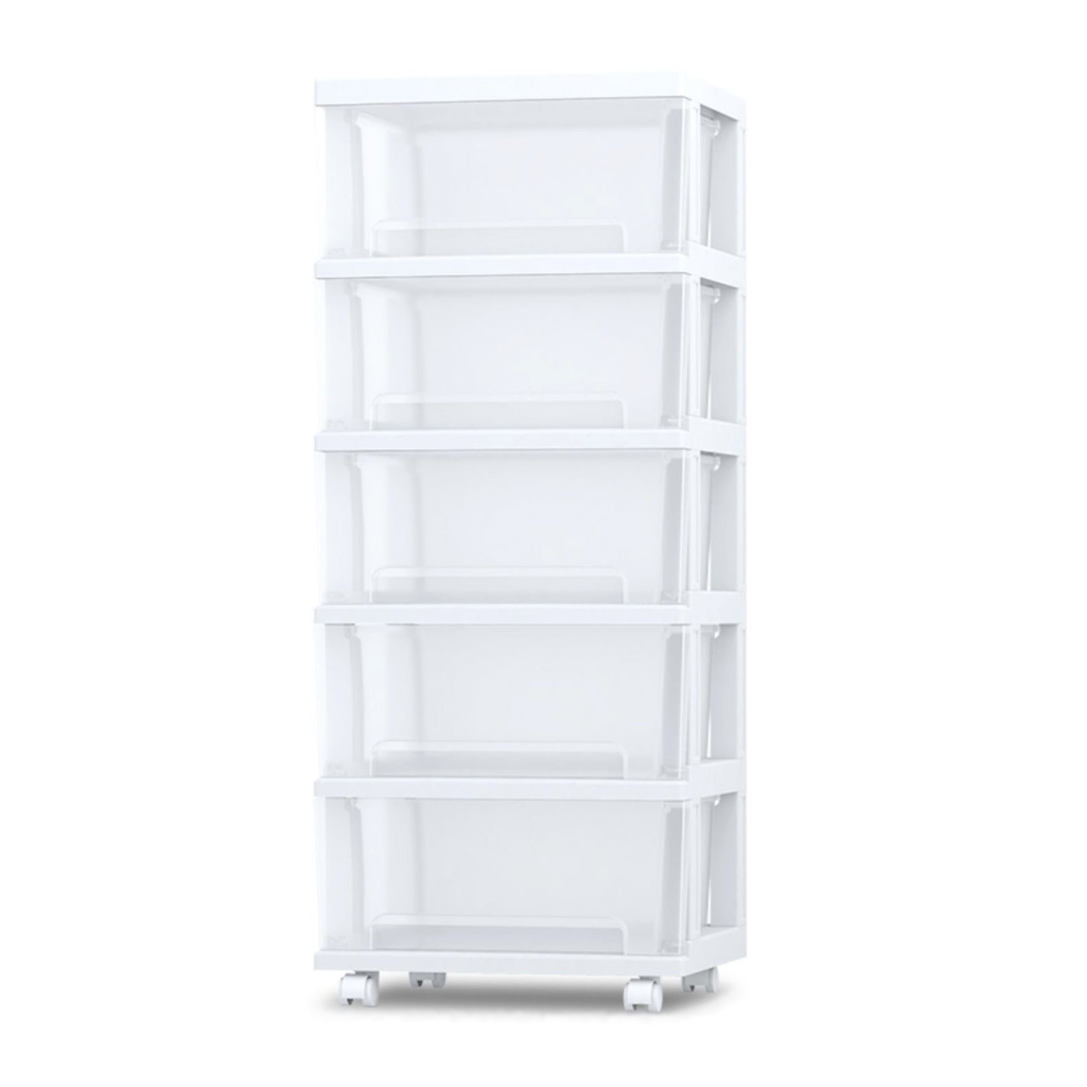 Modern Style Bookshelf Closed Back Plastic Bookcase for Home Office