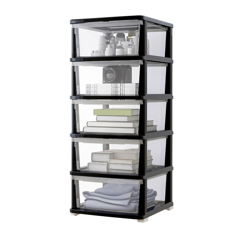 Modern Style Bookshelf Closed Back Plastic Bookcase for Home Office