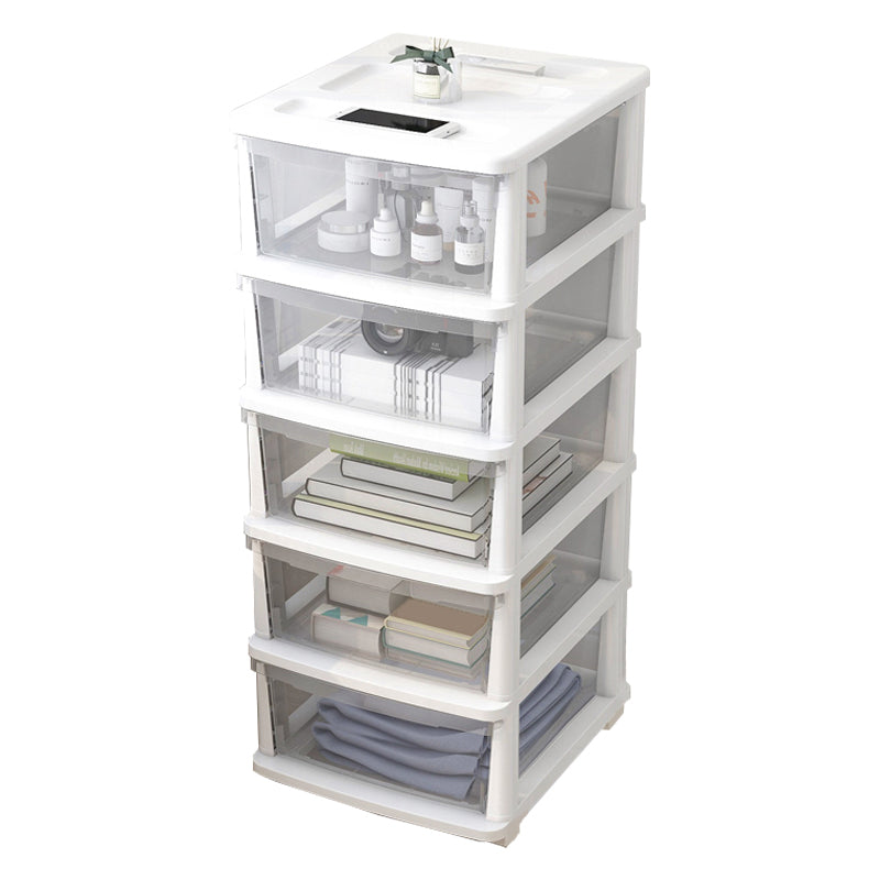 Modern Style Bookshelf Closed Back Plastic Bookcase for Home Office