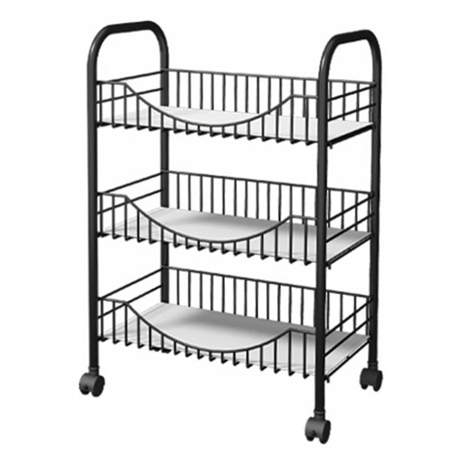 10.63"W Bookshelf Contemporary Style Bookcase with Casters for Home Office