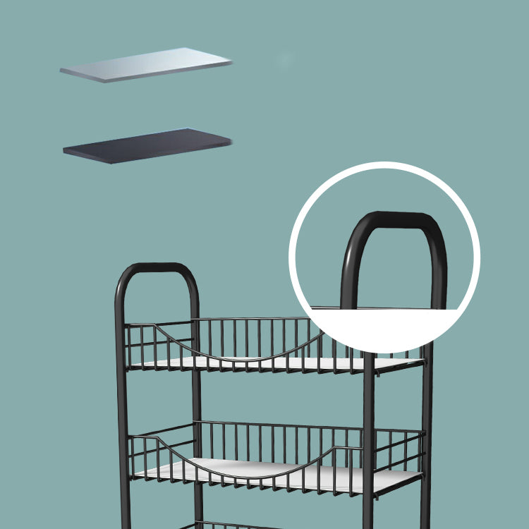 10.63"W Bookshelf Contemporary Style Bookcase with Casters for Home Office