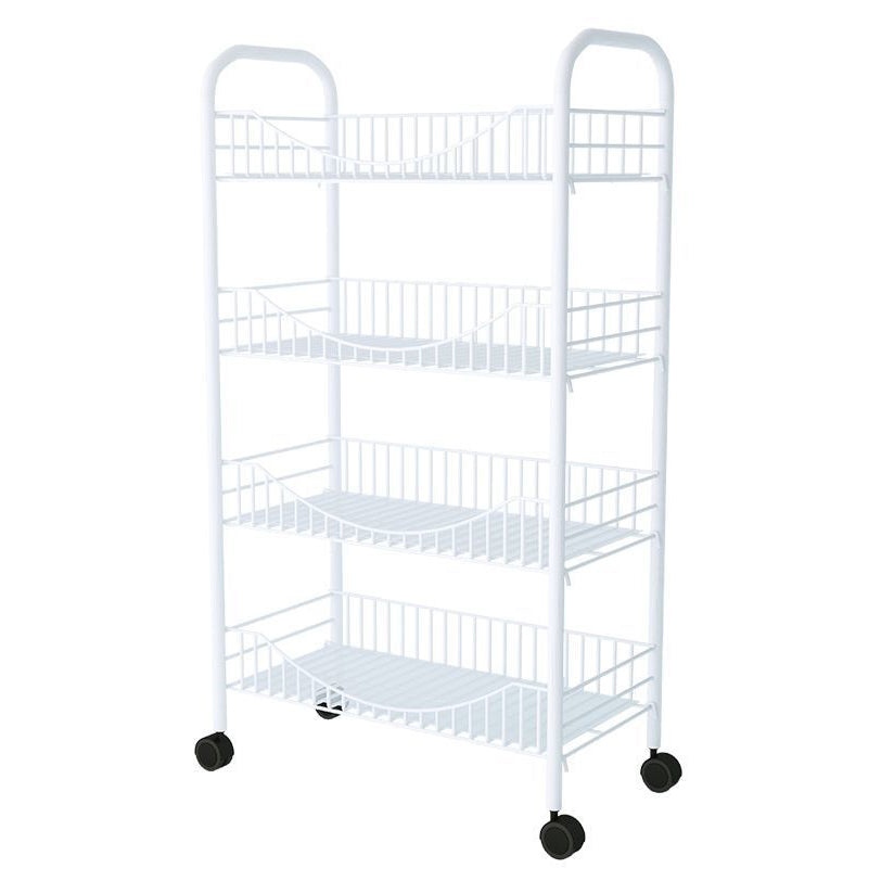 Contemporary Style Bookshelf Open Shelf Bookcase for Study Room Office with Casters