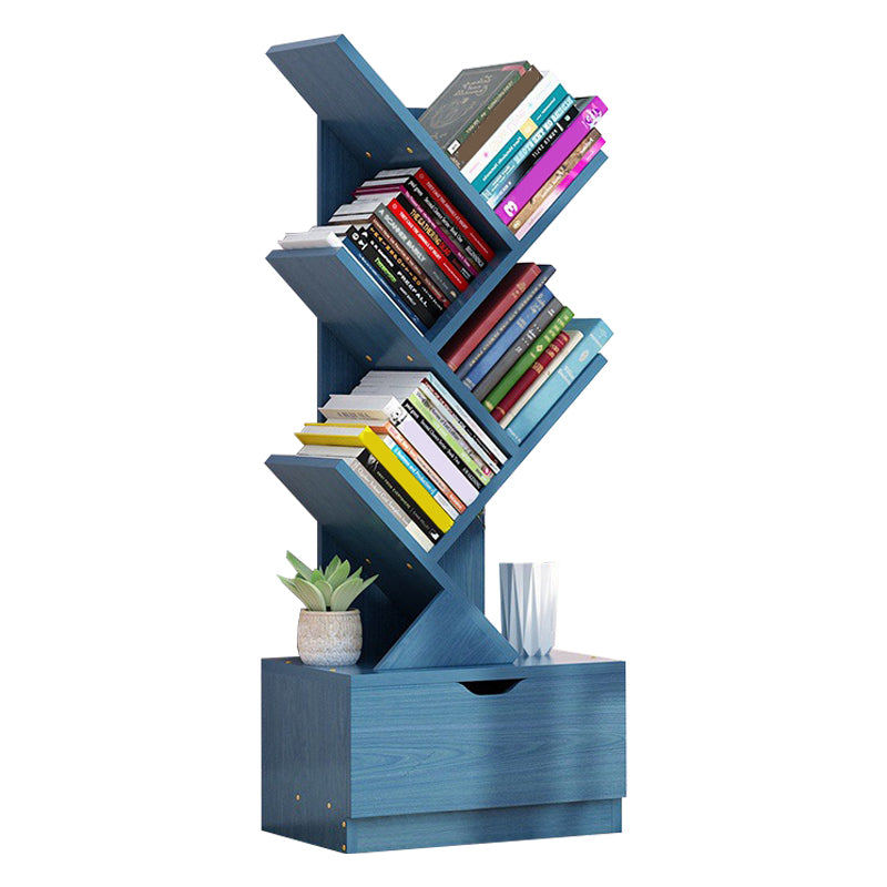 Contemporary Manufactured Wood Bookcase Closed Bookshelf for Study Room