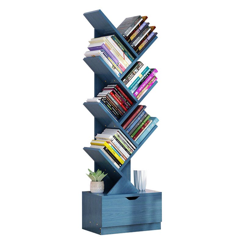 Contemporary Manufactured Wood Bookcase Closed Bookshelf for Study Room