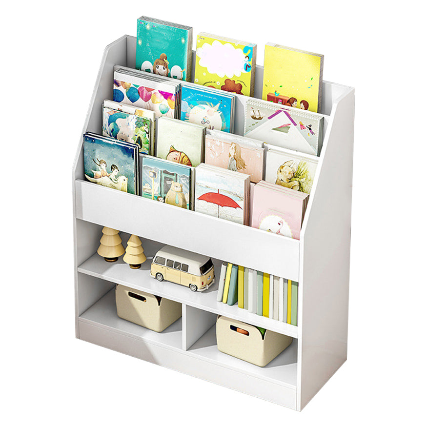 Engineered Wood Shelf Bookcase Contemporary Book Shelf for Study Room