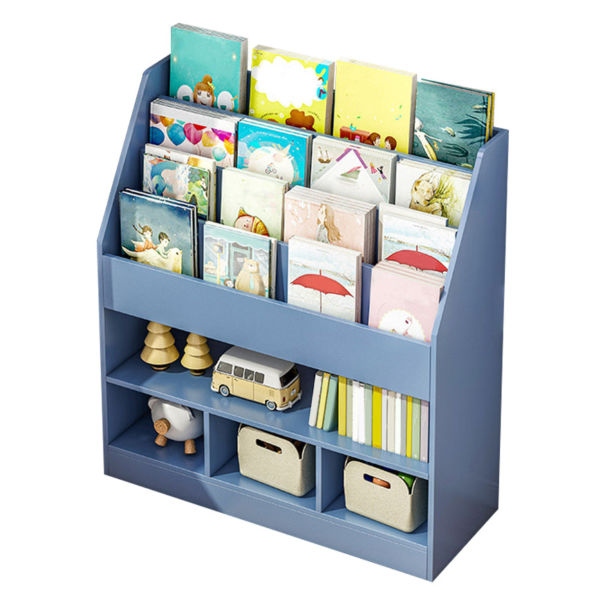 Engineered Wood Shelf Bookcase Contemporary Book Shelf for Study Room