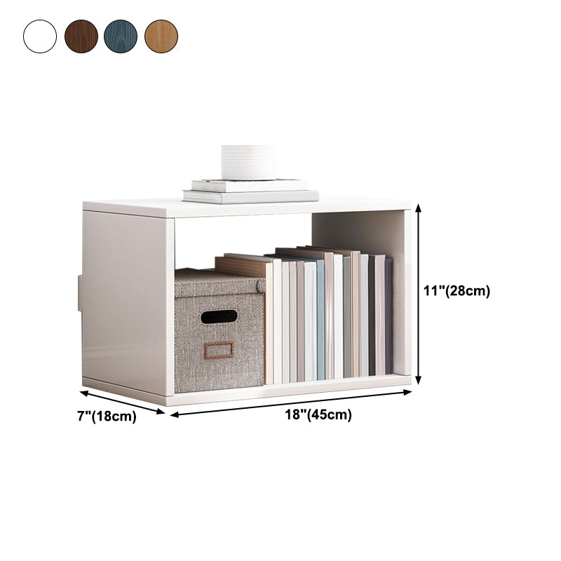 Modern & Contemporary Shelf Bookcase Open Back Bookshelf, 17.72" L x 7.09" W x 11.02" H