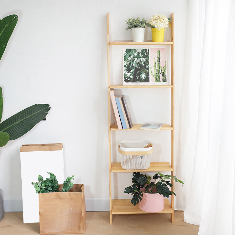 Ladder Shelf Bookcase Contemporary Bookshelf for Study Room Bedroom