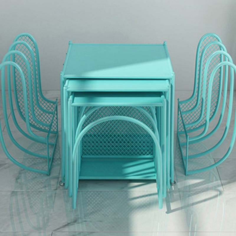 16.5"L Scandinavian Style Metal Bookshelf Closed Back Shelf Bookcase for Study Room