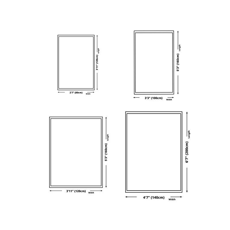 Green Casual Rug Polyester Check Pattern Rug Stain Resistant Rug for Home Decor