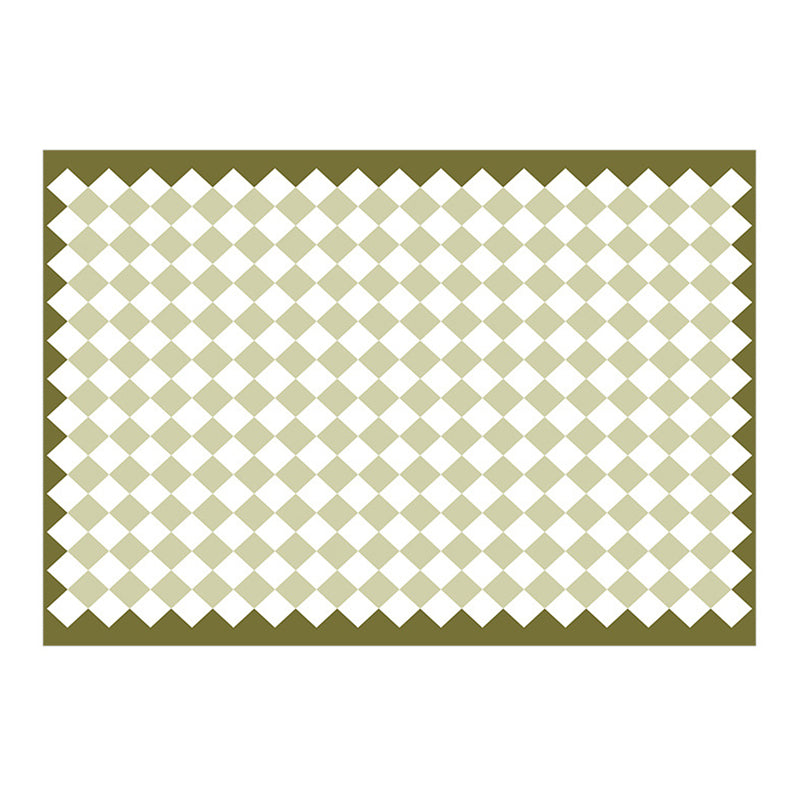 Apricot Square Grid Rug Polyester Modern Rug Stain Resistant Rug for Drawing Room