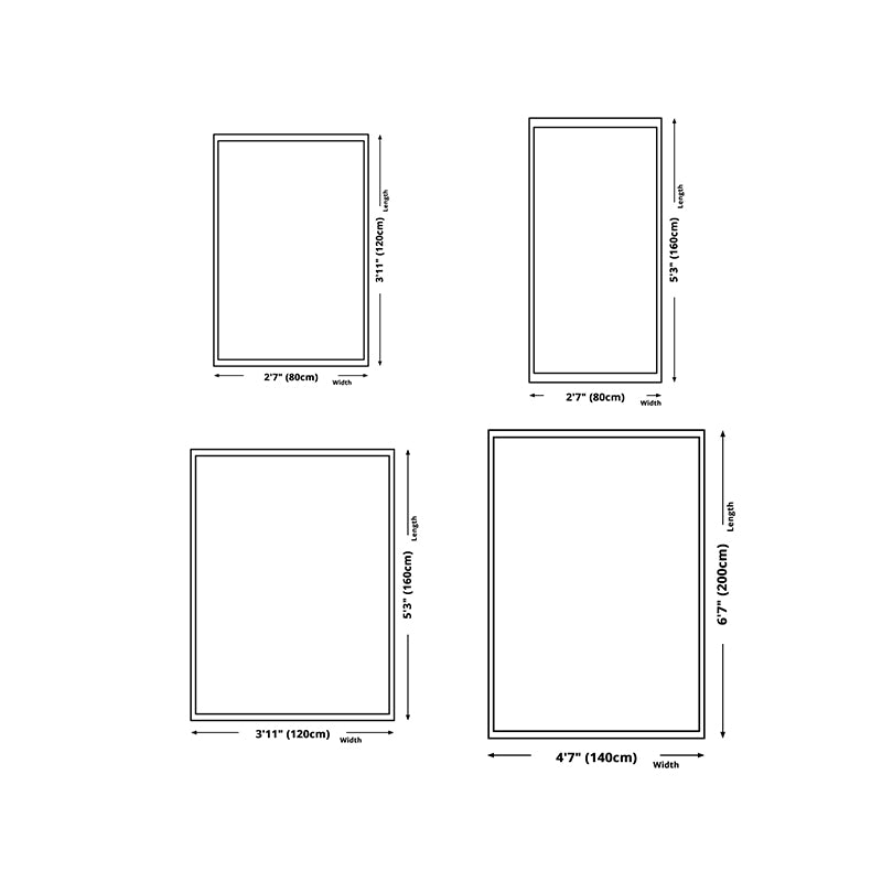 Dark Gray Modern Rug Polyester Geometric Rug Washable Rug for Drawing Room