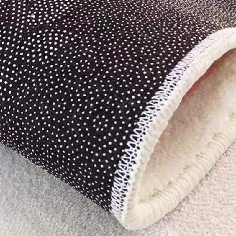 Green Lattice Print Rug Polyester Modern Washable Rug Non-Slip Backing Rug for Living Room