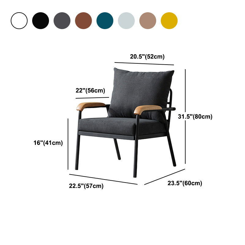 31.4"H Faux Leather/Cotton Blend Square Arm Sofa for Living Room