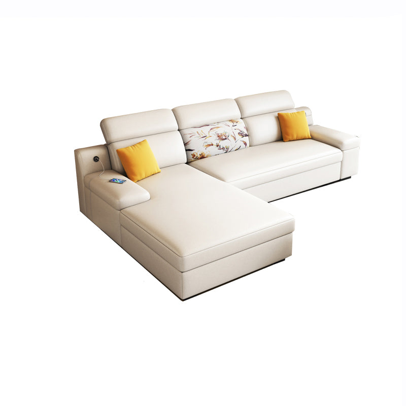 3 seat Mid Century Modern Pillow Top Arm Sofa Sewn Pillow Back Sofa
