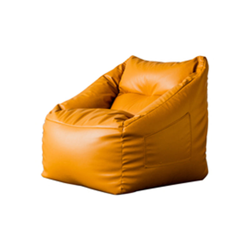 Faux Leather Barrel Arm Chair 33.46" L x 24.40" W x 23.62" H Accent Armchair