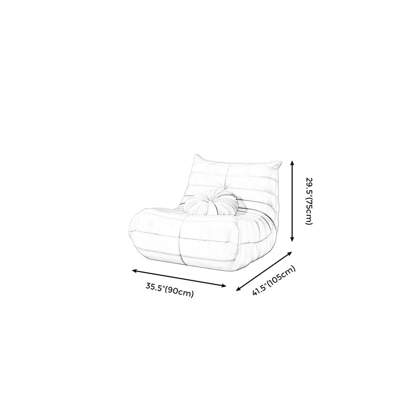 Modern Accent Chair Real Aniline Leather/Faux Leather Chair With Fixed Back