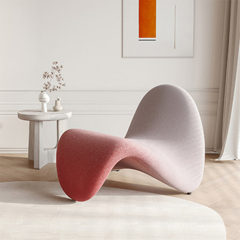 Armless Accent Chair 29.52" L x 33.85" W x 25.59" H Tongue Shape Chair