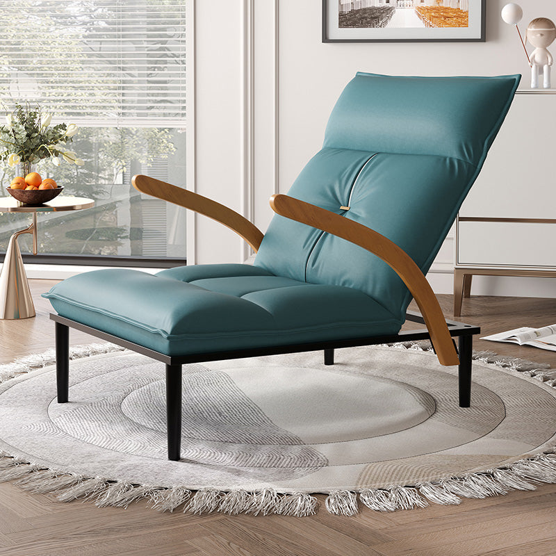 Faux Leather Chair 26.7" L x 37.4" W x 37.4" H Arms Included Chair for Bedroom