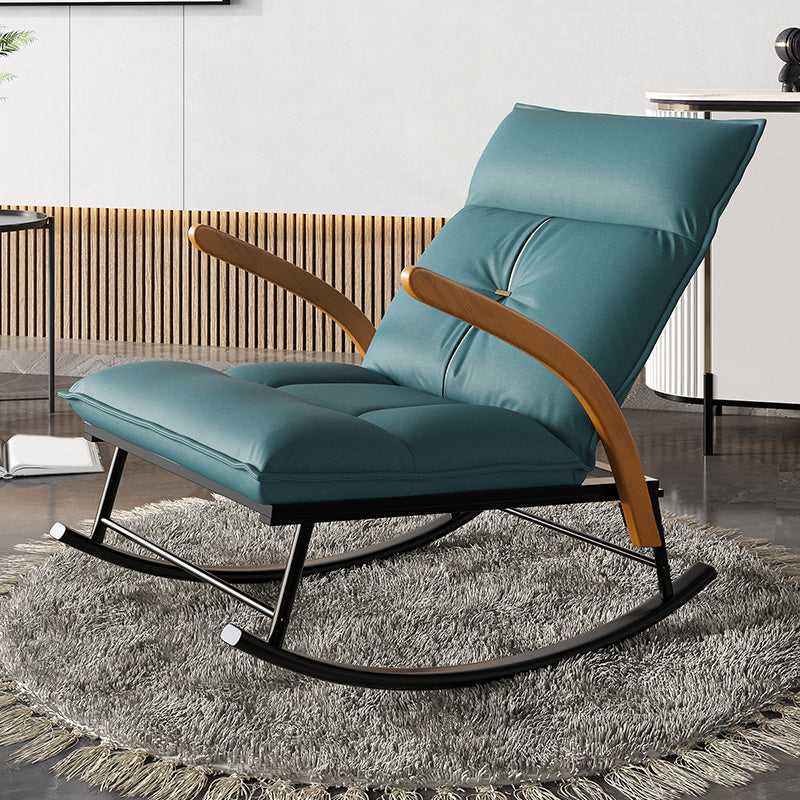 Faux Leather Chair 26.7" L x 37.4" W x 37.4" H Arms Included Chair for Bedroom