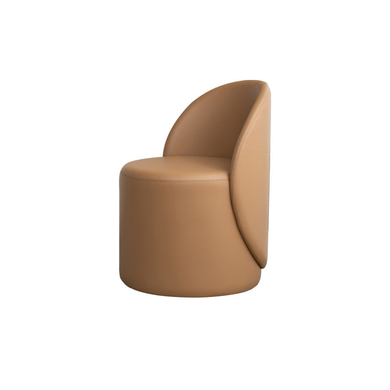 Tight Back Solid Wood Frame Armless Chair Solid Color Accent Chair