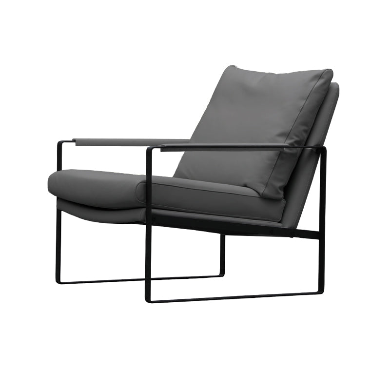 Faux Leather Arm Chair 28.74" L x 31.88" W x 29.13" H Accent Armchair for Living Room