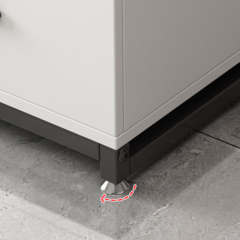 22.44" H Modern Rectangular End Table 1-Drawer Side Table with Shelves