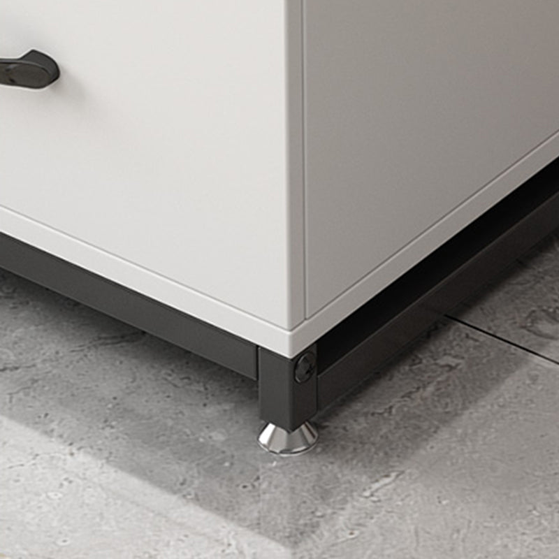 22.44" H Modern Rectangular End Table 1-Drawer Side Table with Shelves