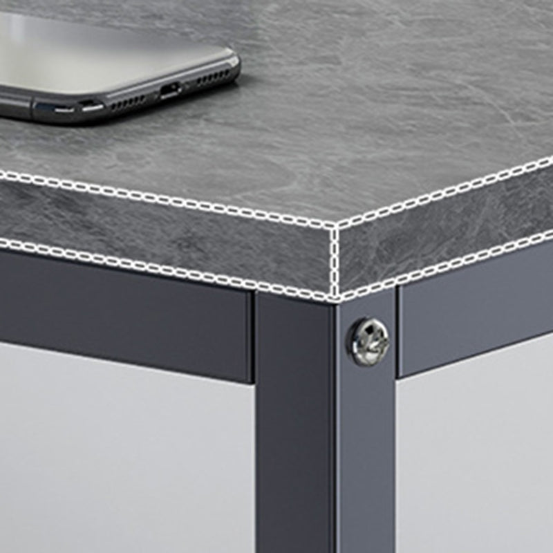 23.6" W x 26.8 H Rectangular End Table Faux Wood Shelf Included Side Table