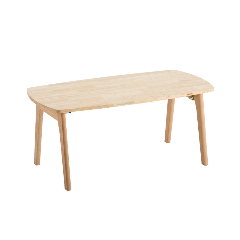 Modern Style 4-Leg Base Solid Color Round/square Wooden Coffee Table For Apartment