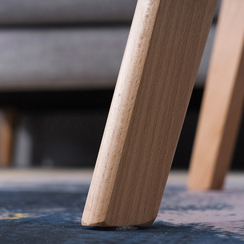 Modern Style 4-Leg Base Solid Color Round/square Wooden Coffee Table For Apartment