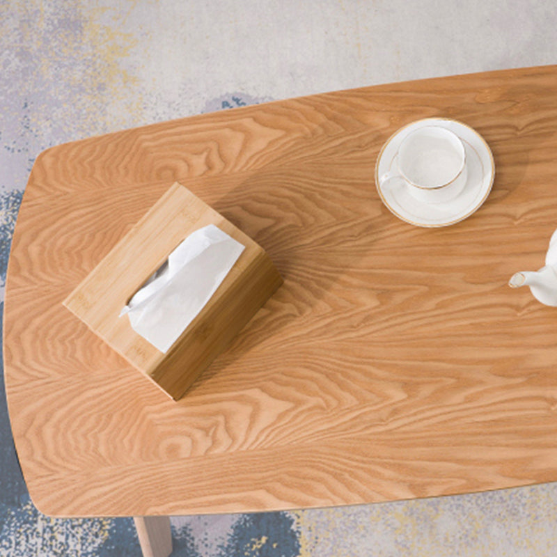 Modern Style 4-Leg Base Solid Color Round/square Wooden Coffee Table For Apartment