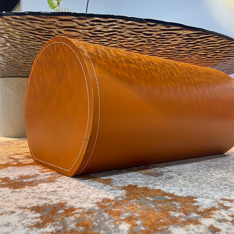 Round Clear Glass Coffee Table Double Pedestal Base 1 Single Cocktail Table