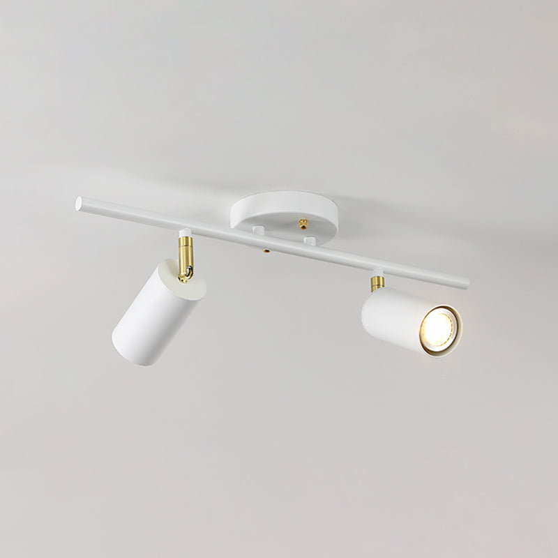 Metal Half Cylinder Flush Ceiling Light Modern Multi-Lights Flush Ceiling Light Fixtures