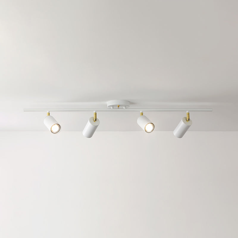 Metal Half Cylinder Flush Ceiling Light Modern Multi-Lights Flush Ceiling Light Fixtures