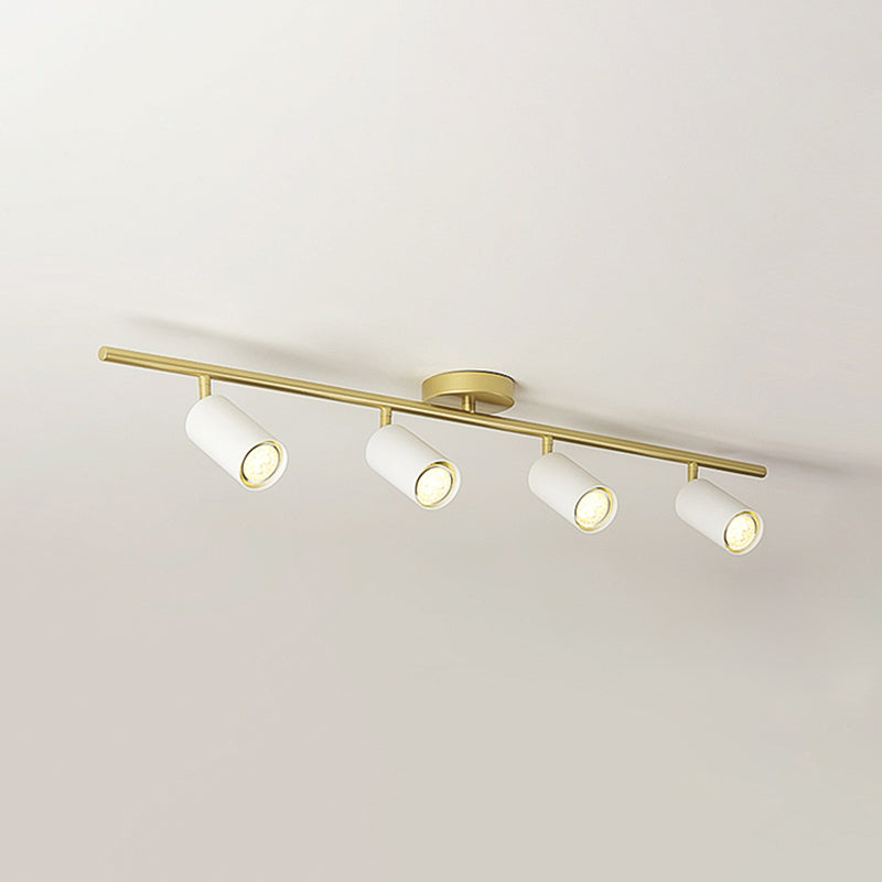 Metal Half Cylinder Flush Ceiling Light Modern Multi-Lights Flush Ceiling Light Fixtures