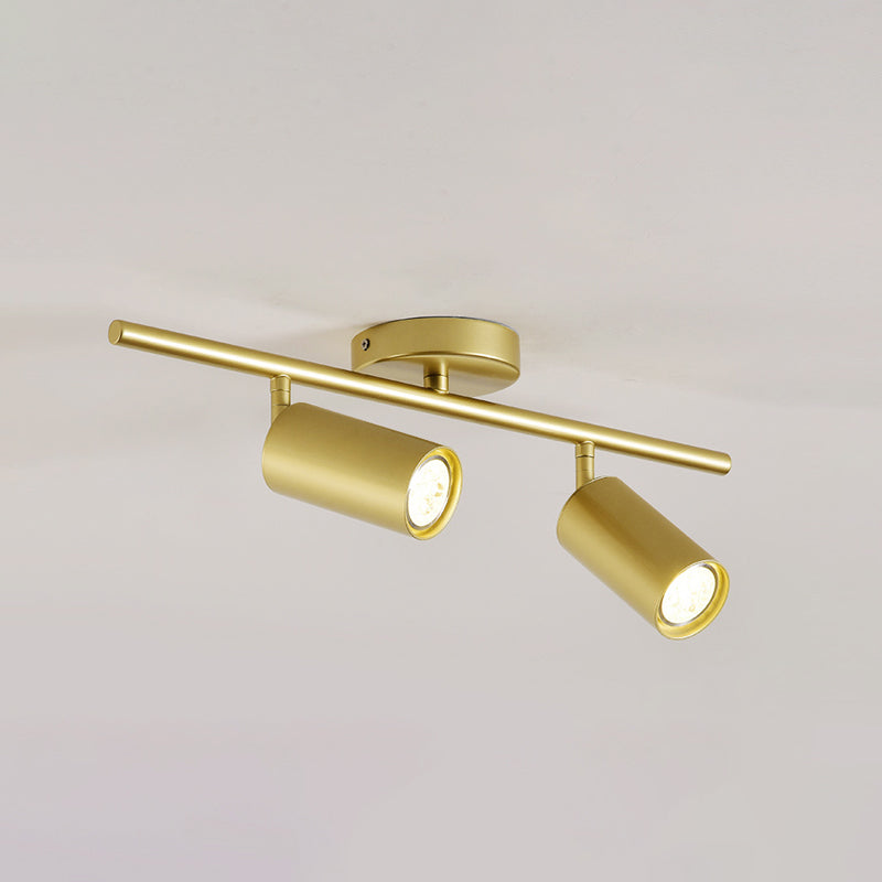 Metal Half Cylinder Flush Ceiling Light Modern Multi-Lights Flush Ceiling Light Fixtures