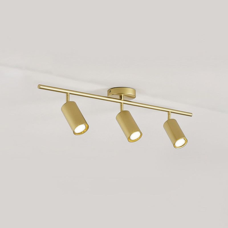 Metal Half Cylinder Flush Ceiling Light Modern Multi-Lights Flush Ceiling Light Fixtures