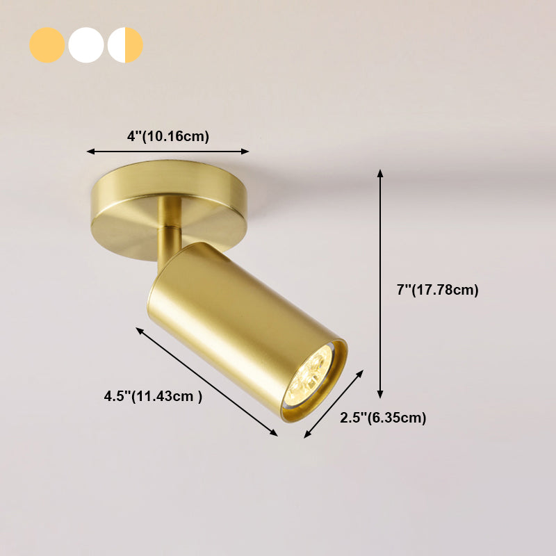 Metal Half Cylinder Flush Ceiling Light Modern Multi-Lights Flush Ceiling Light Fixtures
