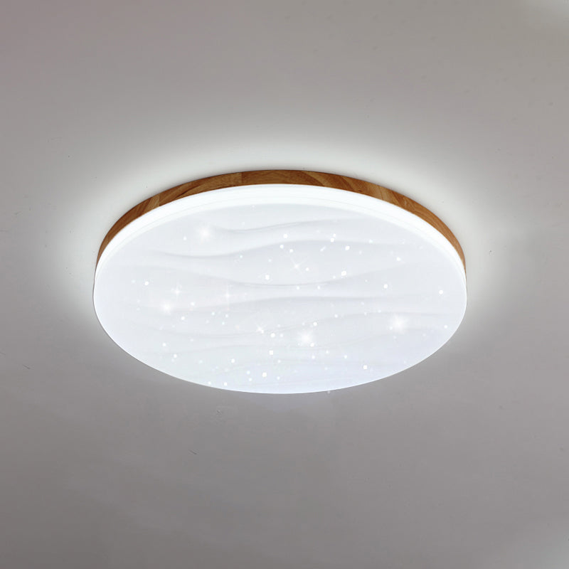 Metal Geométrico Flush Techo Ligero moderno 1-Luz de techo de luz de techo en marrón