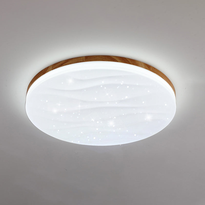 Metal Geométrico Flush Techo Ligero moderno 1-Luz de techo de luz de techo en marrón