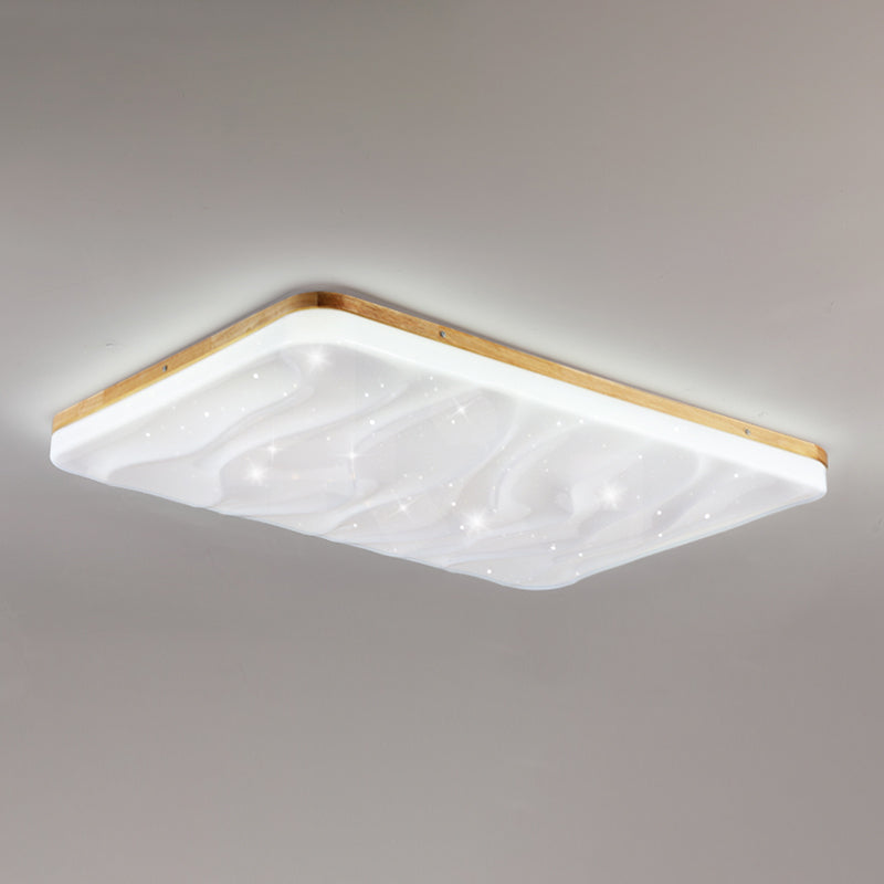 Metal Geométrico Flush Techo Ligero moderno 1-Luz de techo de luz de techo en marrón