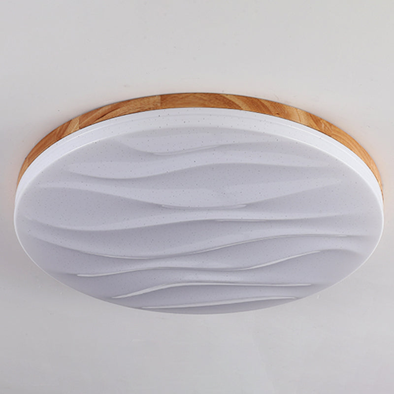 Metal Geométrico Flush Techo Ligero moderno 1-Luz de techo de luz de techo en marrón