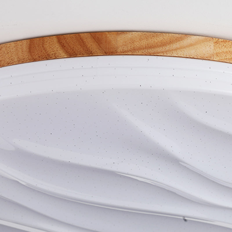 Metal Geométrico Flush Techo Ligero moderno 1-Luz de techo de luz de techo en marrón