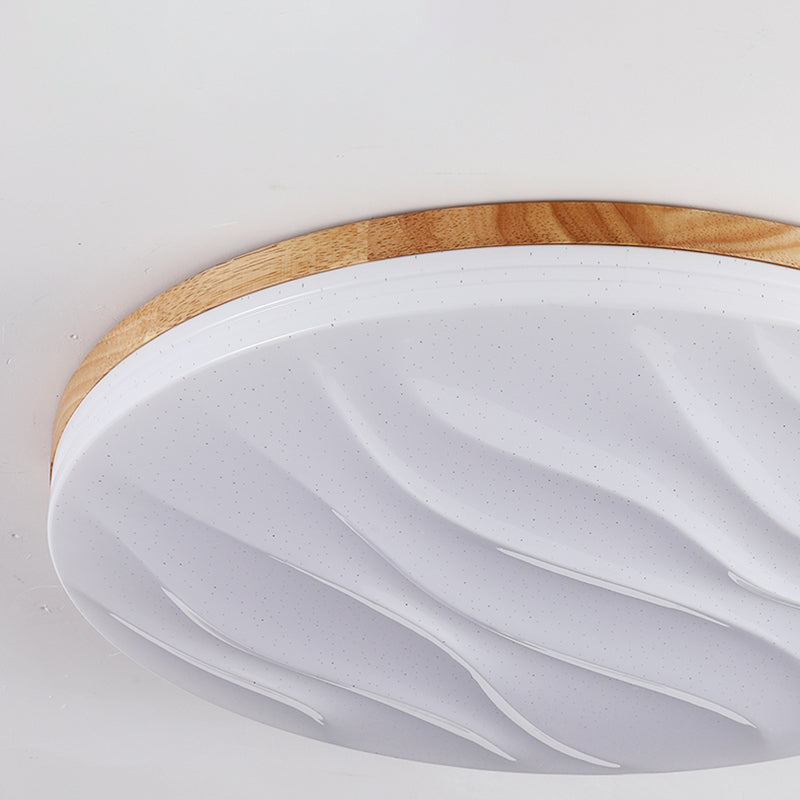 Metal Geométrico Flush Techo Ligero moderno 1-Luz de techo de luz de techo en marrón