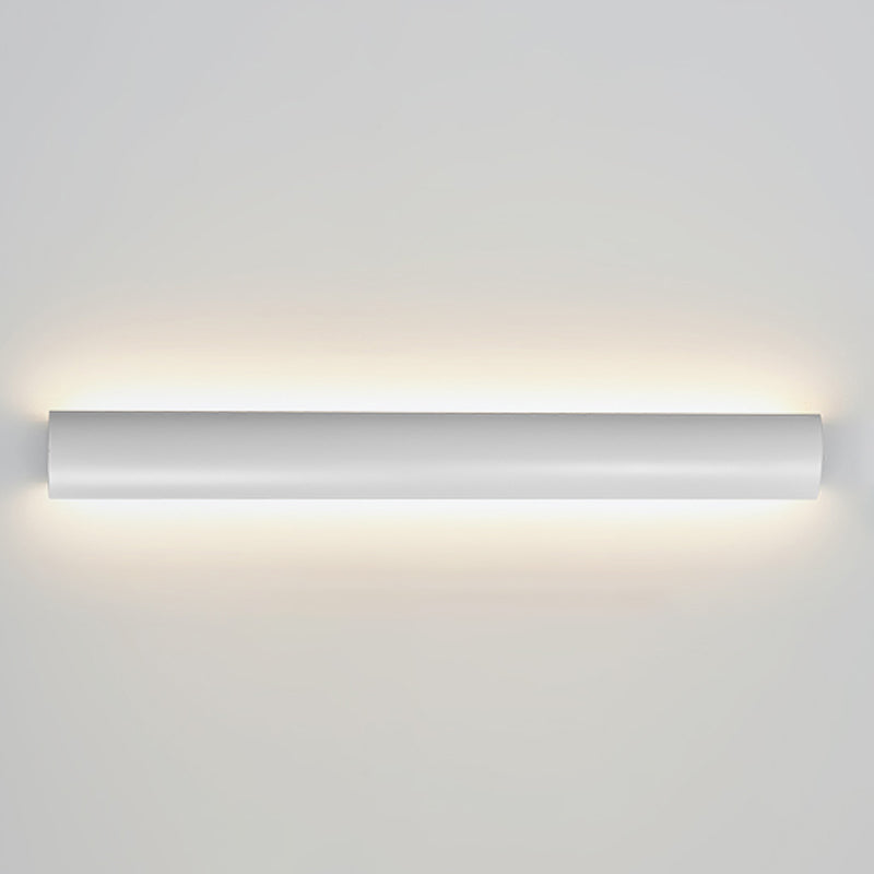 Metal Linear Shade Wall Sconce Modern Style 1-Light Wall Mount Lighting